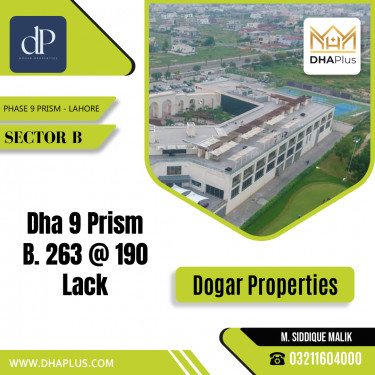 1 Kanal Residential Plot for Sale in Sector B -  Phase 9 Prism, Lahore - (DP-39840)