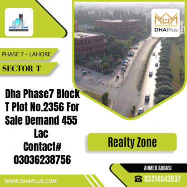 25 Marla Residential Plot for Sale in Sector T -  Phase 7, Lahore - (DP-39862)