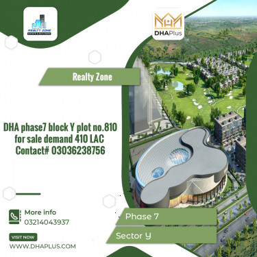 1 Kanal Residential Plot for Sale in Sector Y -  Phase 7, Lahore - (DP-39864)