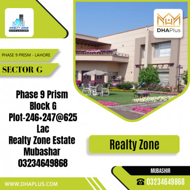 2 Kanal Residential Plot for Sale in Sector G -  Phase 9 Prism, Lahore - (DP-39865)