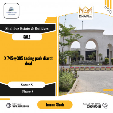 1 Kanal Residential Plot for Sale in Sector X -  Phase 8, Lahore - (DP-39867)