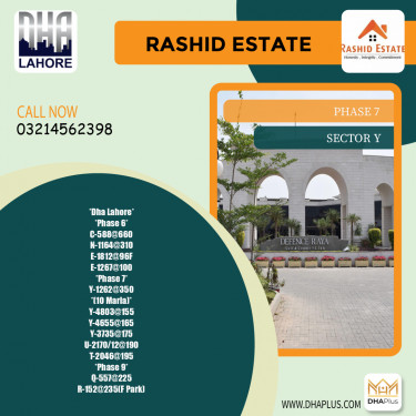 1 Kanal Residential Plot for Sale in Sector Y -  Phase 7, Lahore - (DP-39870)