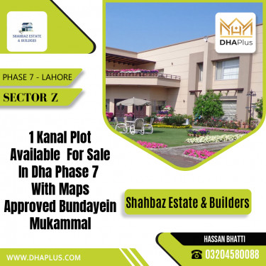20 Marla Residential Plot for Sale in Sector Z -  Phase 7, Lahore - (DP-39899)