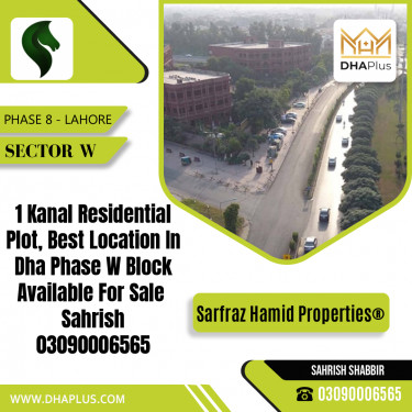 20 Marla Residential Plot for Sale in Sector W -  Phase 8, Lahore - (DP-39918)