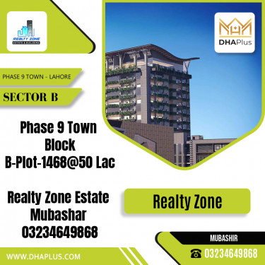 5 Marla Residential Plot for Sale in Sector B -  Phase 9 Town, Lahore - (DP-39919)