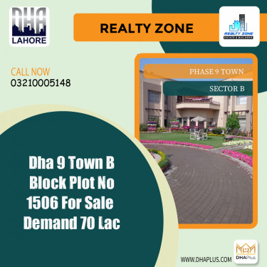 5 Marla Residential Plot for Sale in Sector B -  Phase 9 Town, Lahore - (DP-39925)