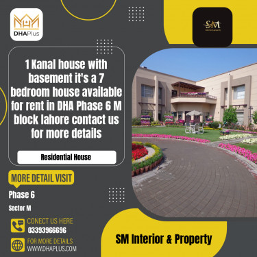 1 Kanal Residential House for Rent in Sector M -  Phase 6, Lahore - (DP-40063)