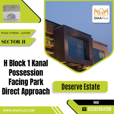 1 Kanal Residential Plot for Sale in Sector H -  Phase 9 Prism, Lahore - (DP-40070)