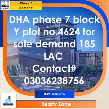 1 Kanal Residential Plot for Sale in Sector Y -  Phase 7, Lahore - (DP-40079)