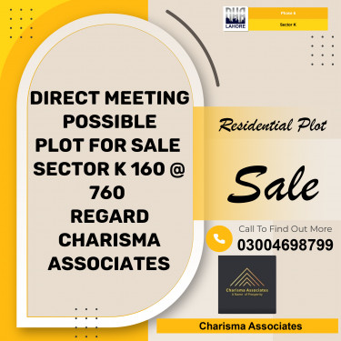 1 Kanal Residential Plot for Sale in Sector K -  Phase 6, Lahore - (DP-40101)