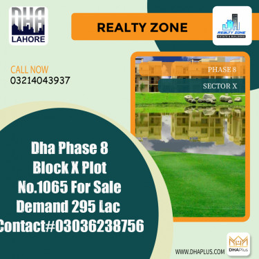 1 Kanal Residential Plot for Sale in Sector X -  Phase 8, Lahore - (DP-40115)