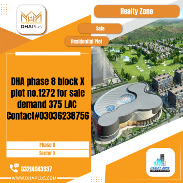 1 Kanal Residential Plot for Sale in Sector X -  Phase 8, Lahore - (DP-40120)
