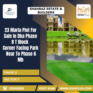 23 Marla Residential Plot for Sale in Sector T -  Phase 8, Lahore - (DP-40141)