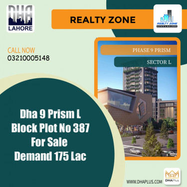 1 Kanal Residential Plot for Sale in Sector L -  Phase 9 Prism, Lahore - (DP-40148)