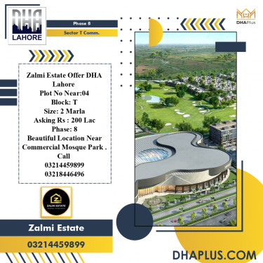 2 Marla Residential Plot for Sale in Sector T Commercial -  Phase 8, Lahore - (DP-40177)