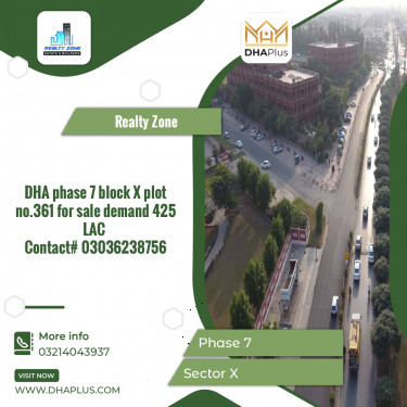 1 Kanal Residential Plot for Sale in Sector X -  Phase 7, Lahore - (DP-40194)