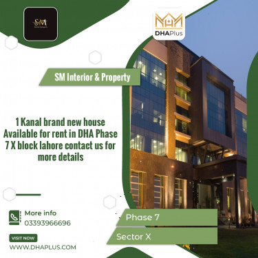 1 Kanal Residential House for Rent in Sector X -  Phase 7, Lahore - (DP-40207)