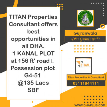 1 Kanal Residential Plot for Sale in DHA Gujranwala, Gujranwala - (DP-40216)