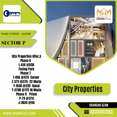 1 Kanal Residential Plot for Sale in Sector P -  Phase 9 Prism, Lahore - (DP-40240)