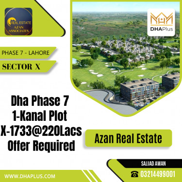 1 Kanal Residential Plot for Sale in Sector X -  Phase 7, Lahore - (DP-40243)