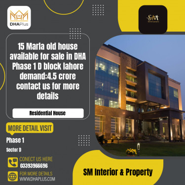15 Marla Residential House for Sale in Sector D -  Phase 1, Lahore - (DP-40302)