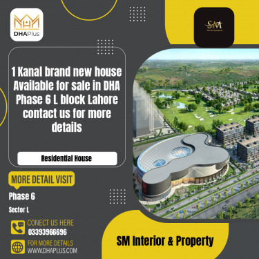 1 Kanal Residential House for Sale in Sector L -  Phase 6, Lahore - (DP-40304)