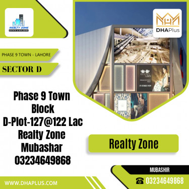 5 Marla Residential Plot for Sale in Sector D -  Phase 9 Town, Lahore - (DP-40310)