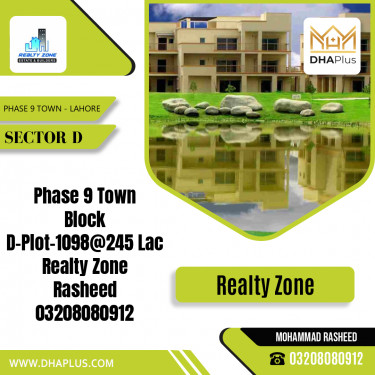 10 Marla Residential Plot for Sale in Sector D -  Phase 9 Town, Lahore - (DP-40335)