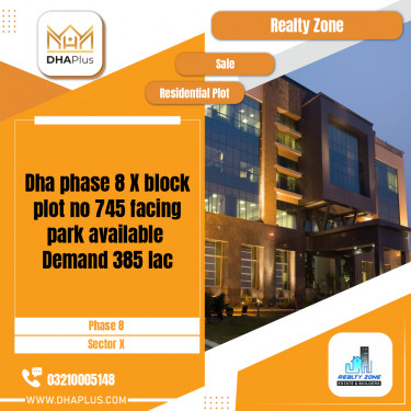 1 Kanal Residential Plot for Sale in Sector X -  Phase 8, Lahore - (DP-40343)