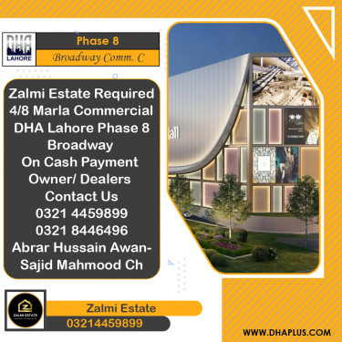 4 Marla Required Commercial Plot in Broadway Commercial C -  Phase 8, Lahore - (DP-40362)