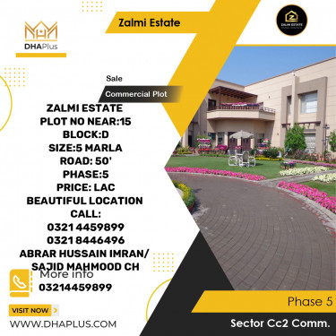 5 Marla Commercial Plot for Sale in Sector CC2 Commercial -  Phase 5, Lahore - (DP-40419)