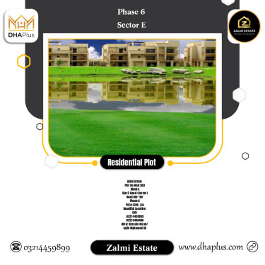 2 Kanal Residential Plot for Sale in Sector E -  Phase 6, Lahore - (DP-40432)