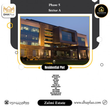 20 Marla Residential Plot for Sale in Sector A -  Phase 5, Lahore - (DP-40433)