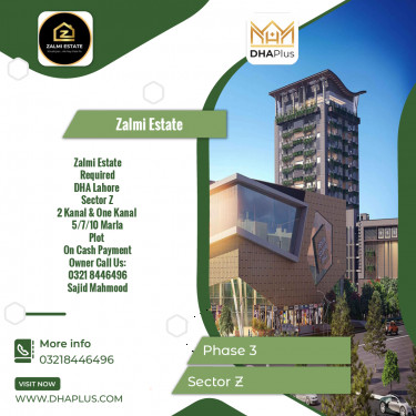 2 Kanal Required Residential Plot in Sector Z -  Phase 3, Lahore - (DP-40465)