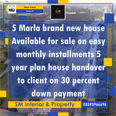 5 Marla Residential House for Sale in Sector D -  Phase 9 Town, Lahore - (DP-40482)