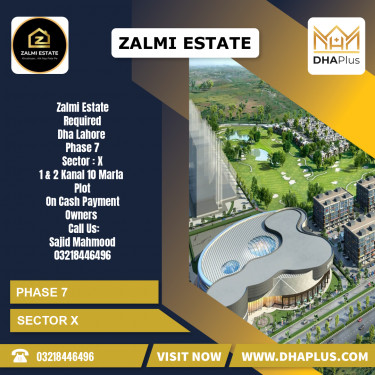 2 Kanal Required Residential Plot in Sector X -  Phase 7, Lahore - (DP-40529)