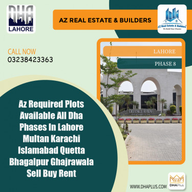 1 Kanal Required Residential Plot in Phase 8, Lahore - (DP-40569)