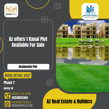 1 Kanal Residential Plot for Sale in Sector W -  Phase 7, Lahore - (DP-40574)
