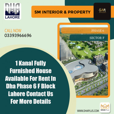 1 Kanal Residential House for Rent in Sector F -  Phase 6, Lahore - (DP-40605)