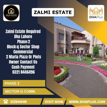 2 Marla Required Commercial Shop in Sector Q Commercial -  Phase 2, Lahore - (DP-40625)