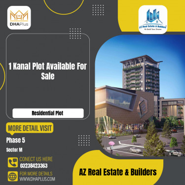 1 Kanal Residential Plot for Sale in Sector M -  Phase 5, Lahore - (DP-40628)
