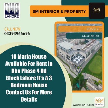 10 Marla Residential House for Rent in Sector DD -  Phase 4, Lahore - (DP-40672)