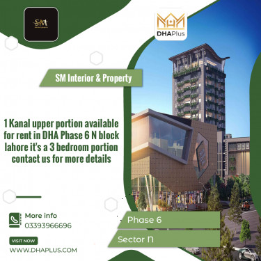 1 Kanal Residential House for Rent in Sector N -  Phase 6, Lahore - (DP-40675)