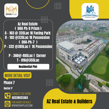 1 Kanal Residential Plot for Sale in Sector P -  Phase 7, Lahore - (DP-40705)