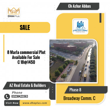 8 Marla Commercial Plot for Sale in Broadway Commercial C -  Phase 8, Lahore - (DP-40721)