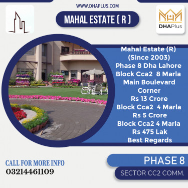 8 Marla Commercial Plot for Sale in Sector CC2 Commercial -  Phase 8, Lahore - (DP-40726)