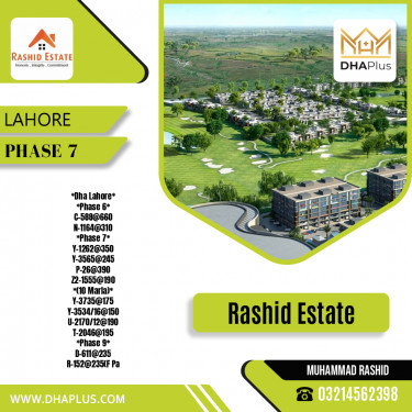 1 Kanal Residential Plot for Sale in Phase 7, Lahore - (DP-40727)