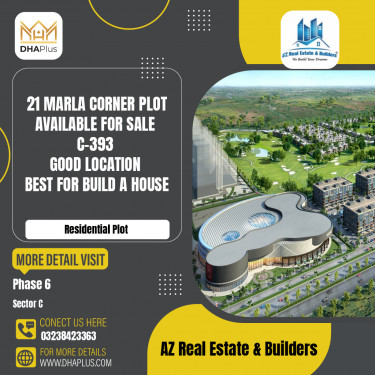 1 Kanal Residential Plot for Sale in Sector C -  Phase 6, Lahore - (DP-40728)