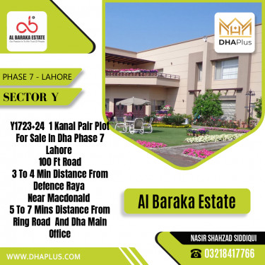 2 Kanal Residential Plot for Sale in Sector Y -  Phase 7, Lahore - (DP-40745)