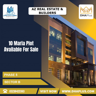 10 Marla Residential Plot for Sale in Sector B -  Phase 5, Lahore - (DP-40750)
